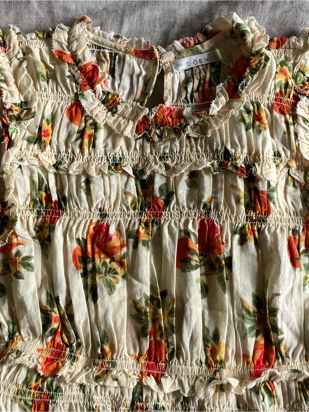 Dôen Martha Dress in Orangerie Floral - Size Small - Picture 8 of 13
